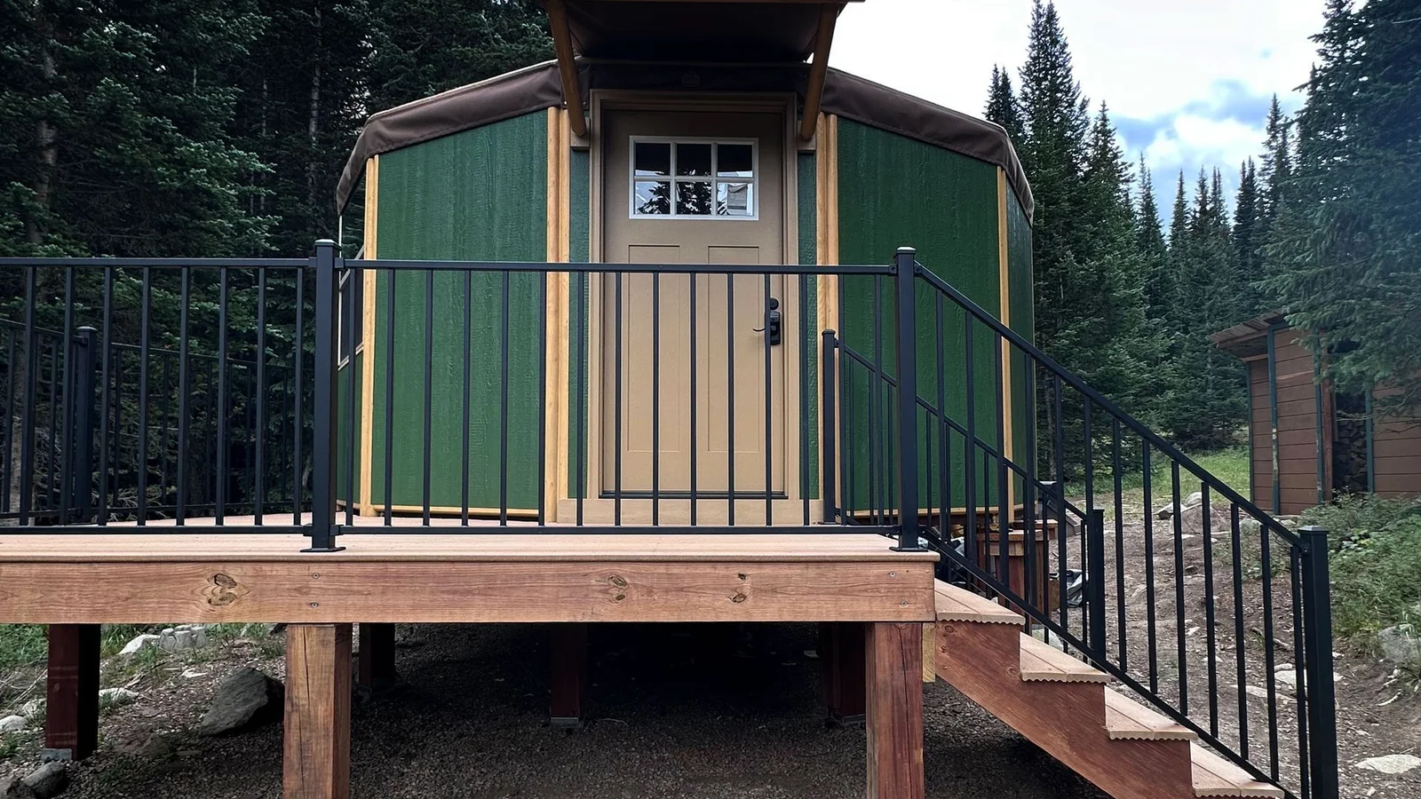 Agnes Creek Yurt backcountry hut photo