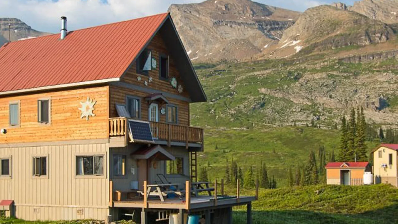 Campbell Icefield Chalet backcountry hut photo