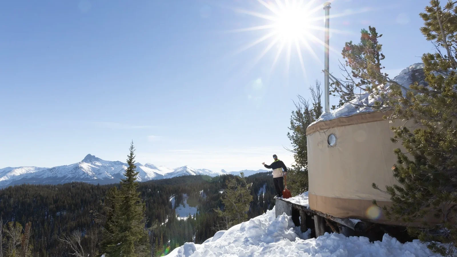 Mount Zimmer Yurt backcountry hut photo