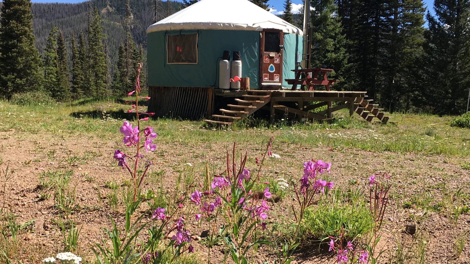 Pass Creek Yurt backcountry hut photo