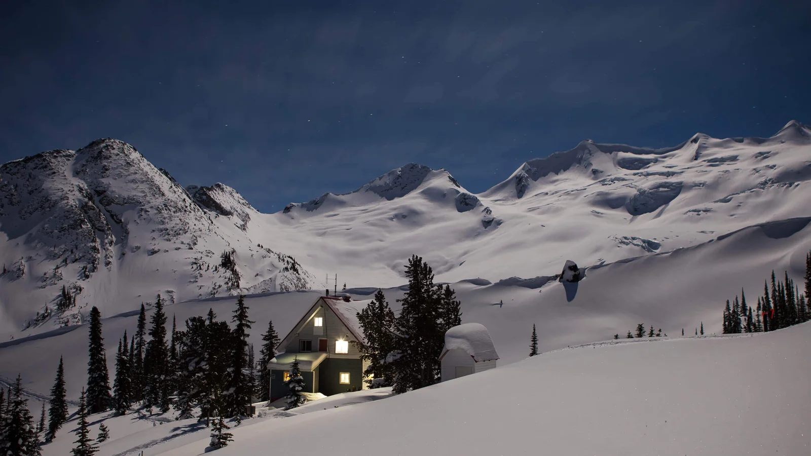 Sorcerer Lodge backcountry hut photo