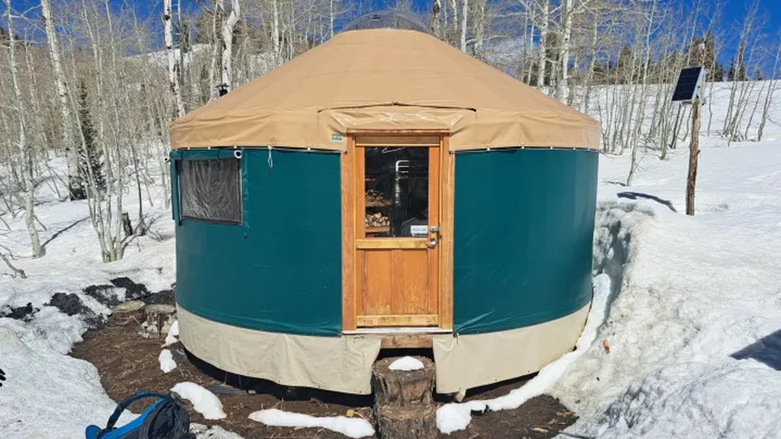 Steam Mill Yurt backcountry hut photo