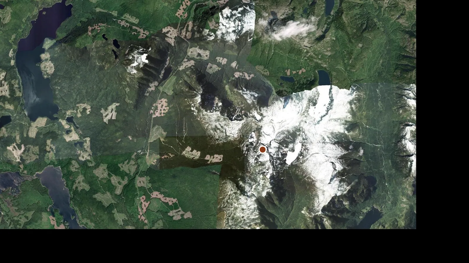 Satellite view of the area around Vic Cole Lodge